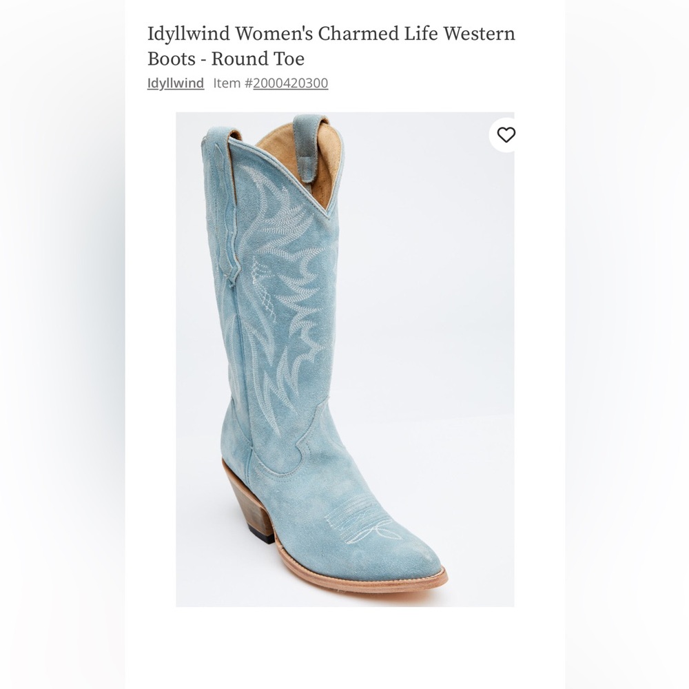 Light blue idyllwind women’s Cowboy Boots